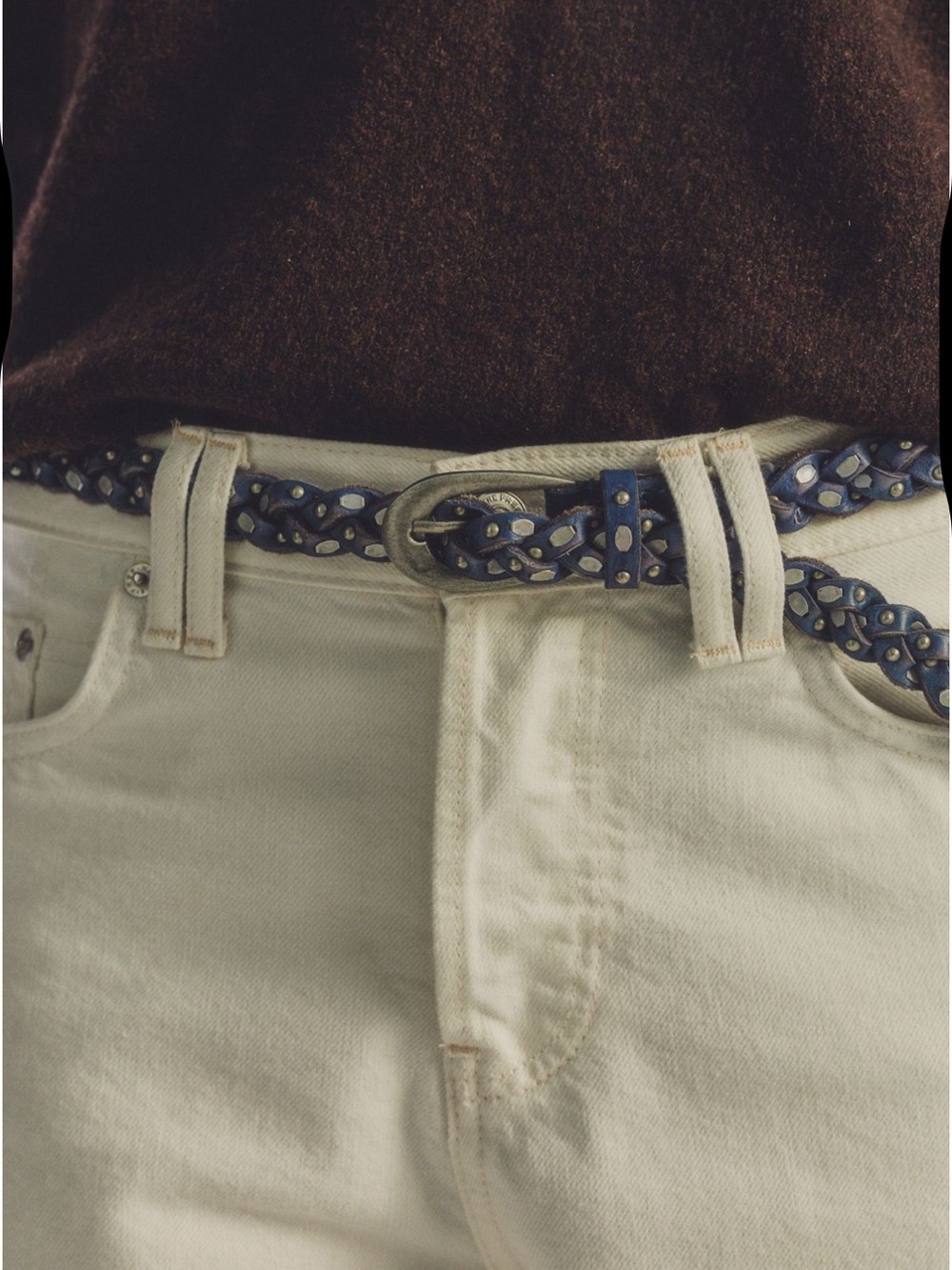 Free people sol slim belt xs